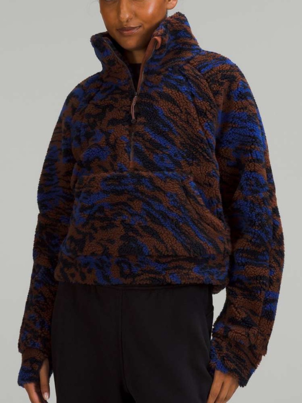 Lululemon Scuba Oversized Fleece Funnel Neck *Jacquard Camo
